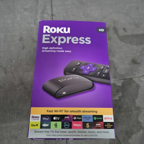 ROKU EXPRESS HD STREAMING MEDIA PLAYER – BOXED