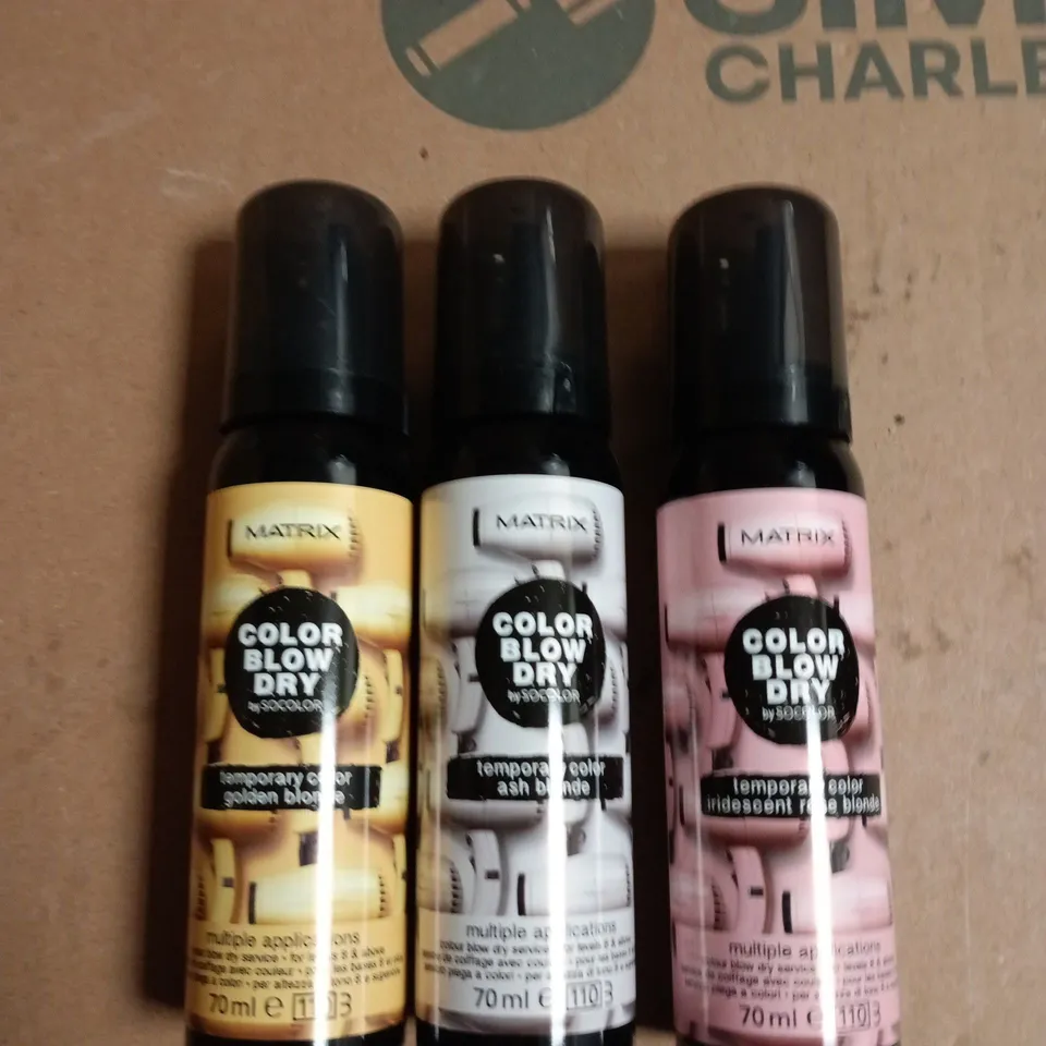 BOX OF APPROXIMATELY 20 ASSORTED MATRIX BLOW DRY TEMP COLOUR