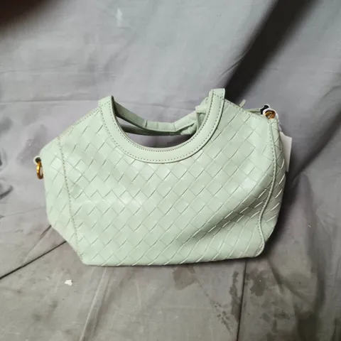 MINT GREEN WOVEN HANDBAG