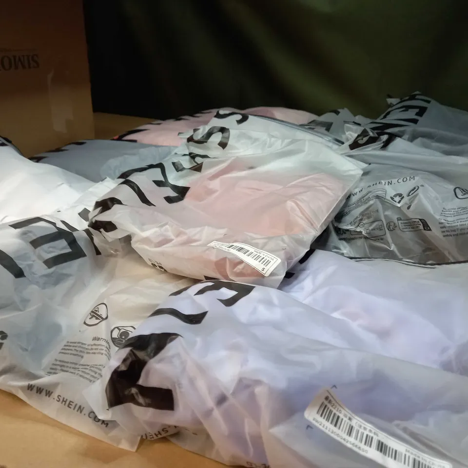 LOT OF APPROX 15 ASSORTED BAGGED SHEIN PRODUCTS
