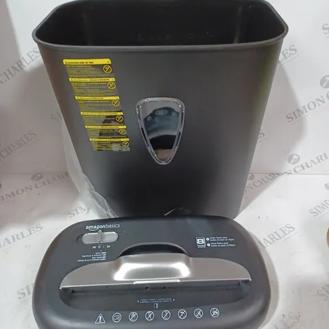 BOXED AMAZON BASICS CROSS CUT PAPER SHREDDER