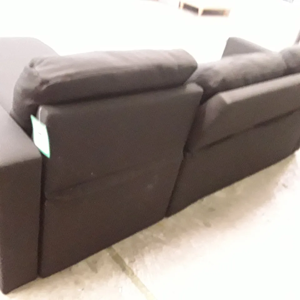 QUALITY DESIGNER CORNER SOFA BED - BLACK FABRIC
