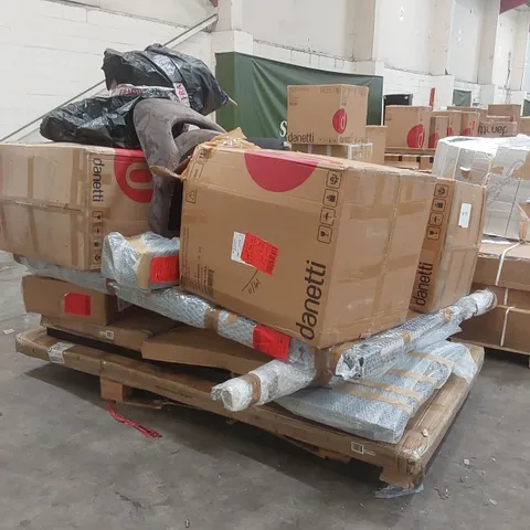 PALLET CONTAINING A LARGE ASSORTMENT OF DESIGNER FURNITURE PARTS