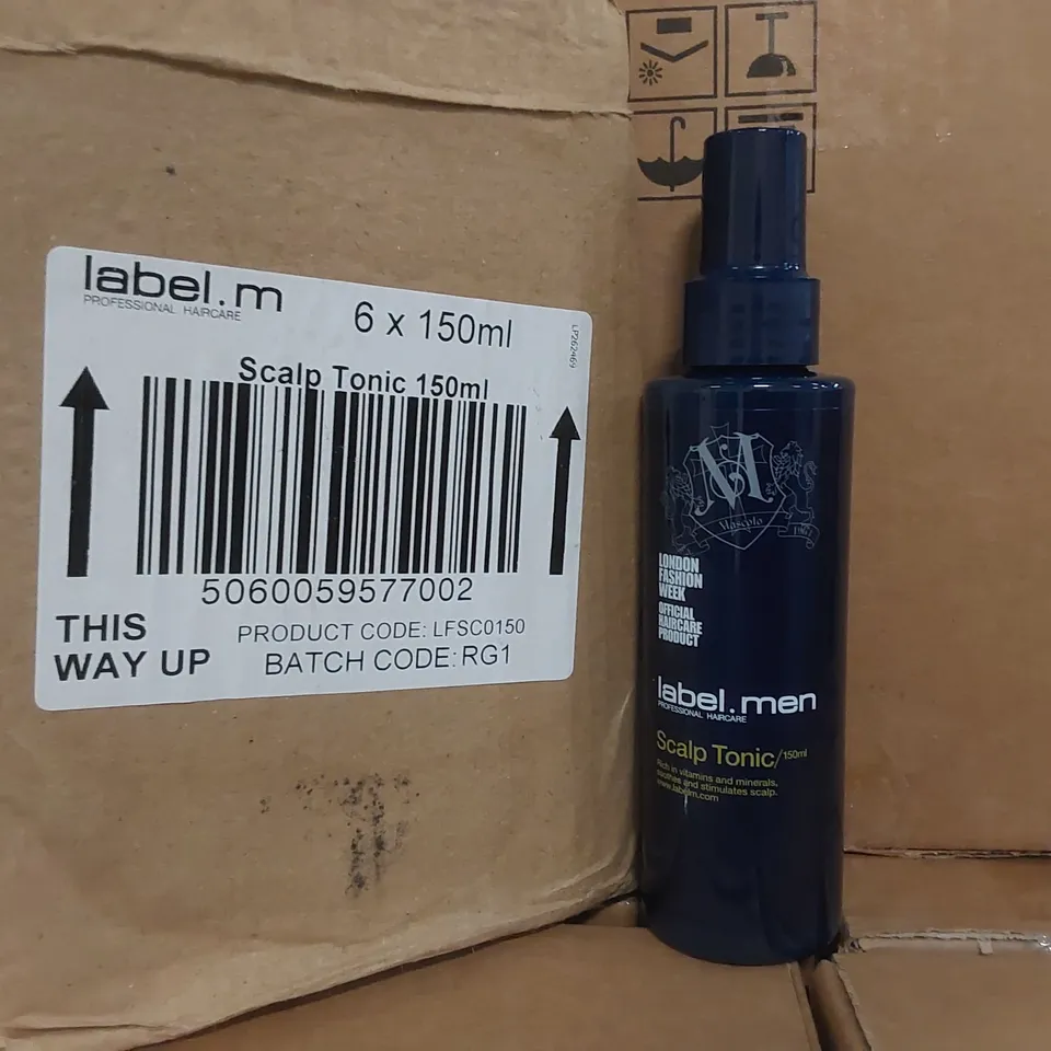 CAGE TO CONTAIN APPROX 240 X BOXES OF LABEL.M SCALP TONIC - 6 X 150ml PER BOTTLE // CAGE NOT INCLUDED 