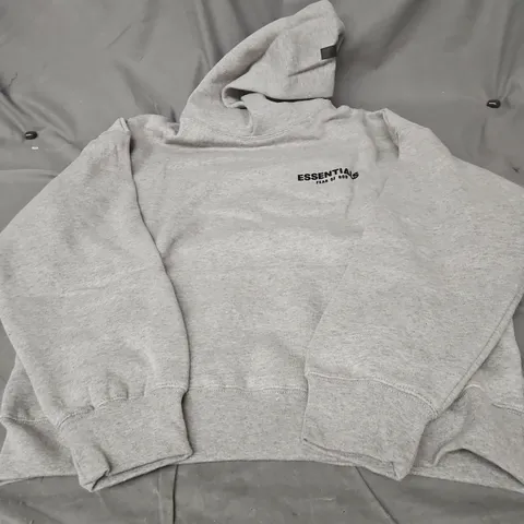 FEAR OF GOD ESSENTIALS HOODIE – GREY, SIZE S