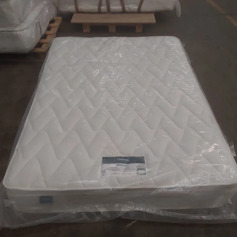 QUALITY BAGGED SILENTNIGHT PILLOW TOP 135CM DOUBLE MATTRESS