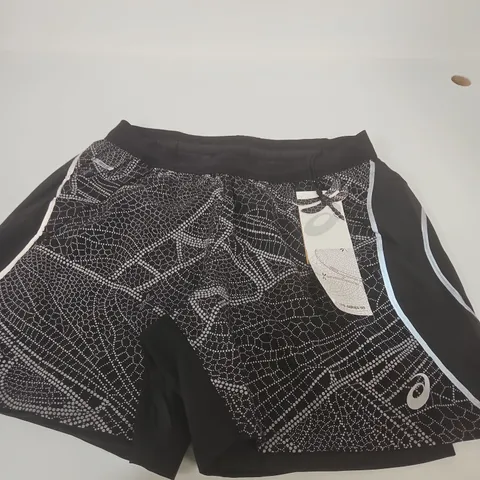 ASICS LITE-SHOW SHORT – BLACK RUNNING SHORTS, MEN’S, SIZE M