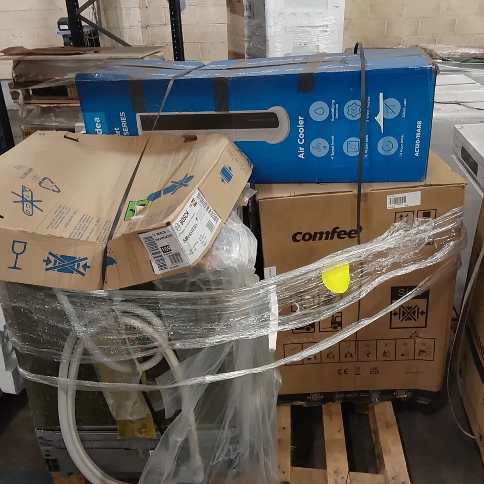 PALLET OF APPROXIMATELY 5 UNPROCESSED RAW RETURN APPLIANCES TO INCLUDE:
