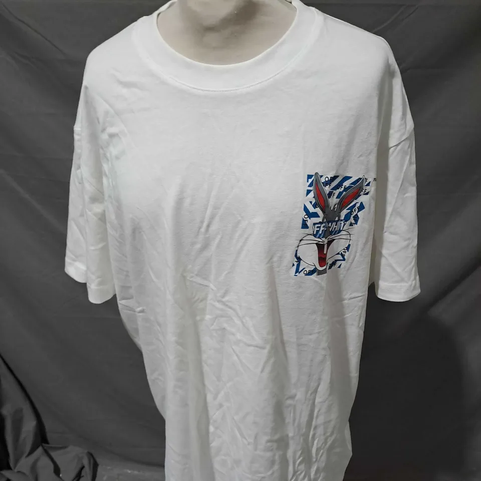 OFF-WHITE BUG BUNNY GRAPHIC T-SHIRT SIZE XL