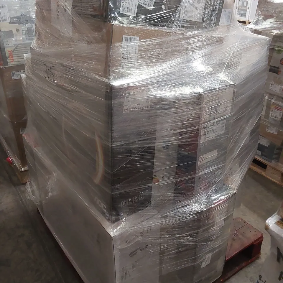 PALLET OF APPROXIMATELY 19 UNPROCESSED RAW RETURN TELEVISIONS AND MONITORS TO INCLUDE;