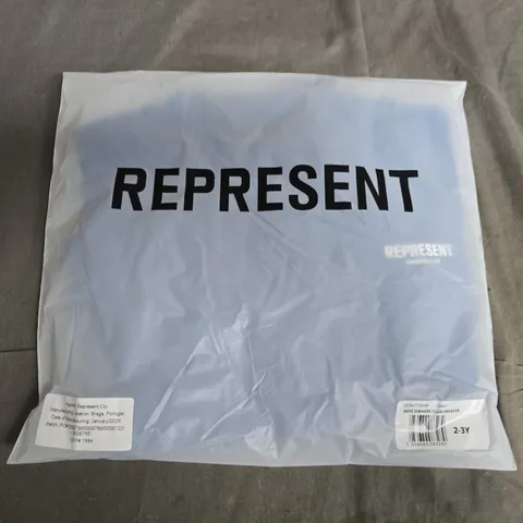 BAGGED REPRESENT MINI OWNERS CLUB SWEATER IN COBALT - 2-3Y