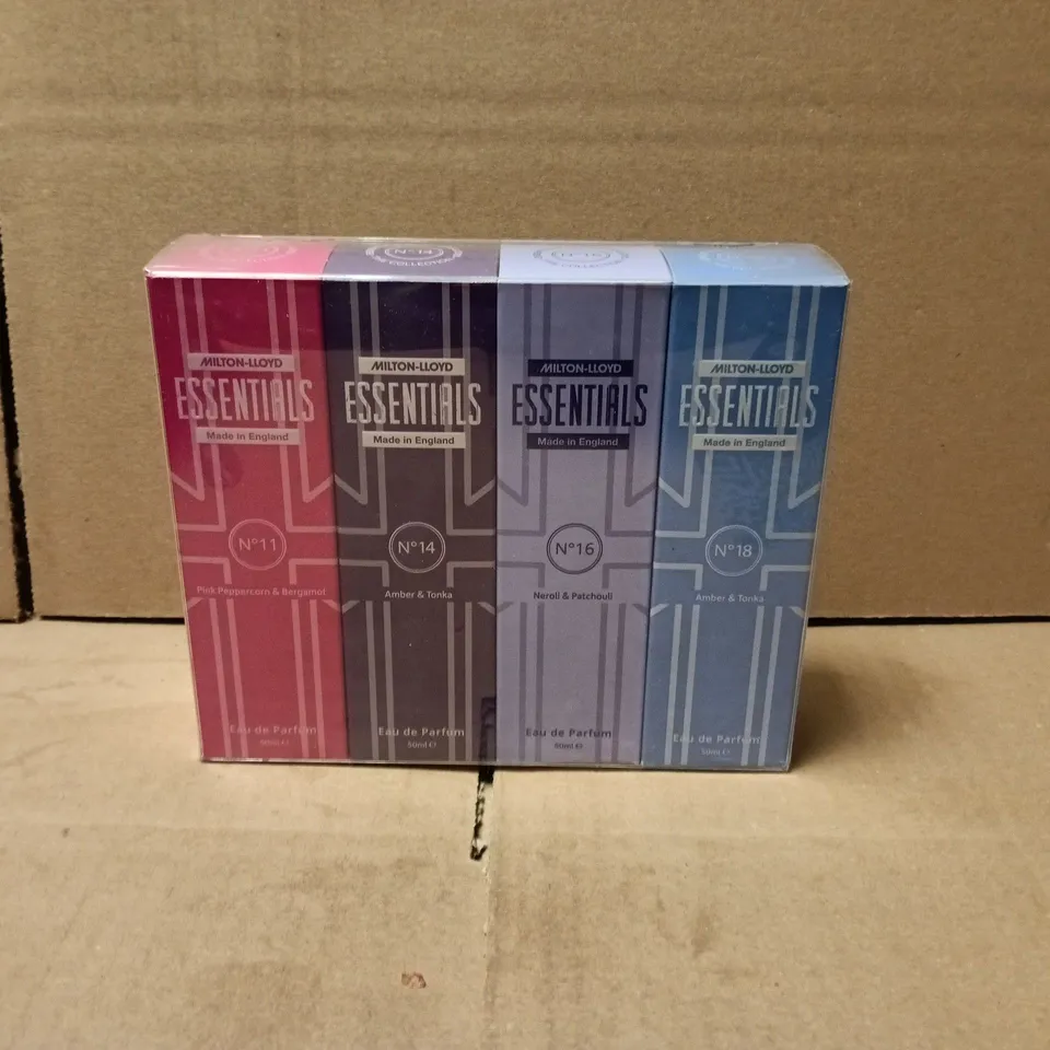 SEALED MILTON LLOYD ESSENTIALS SET OF 4 50ML EAU DE PARFUMS