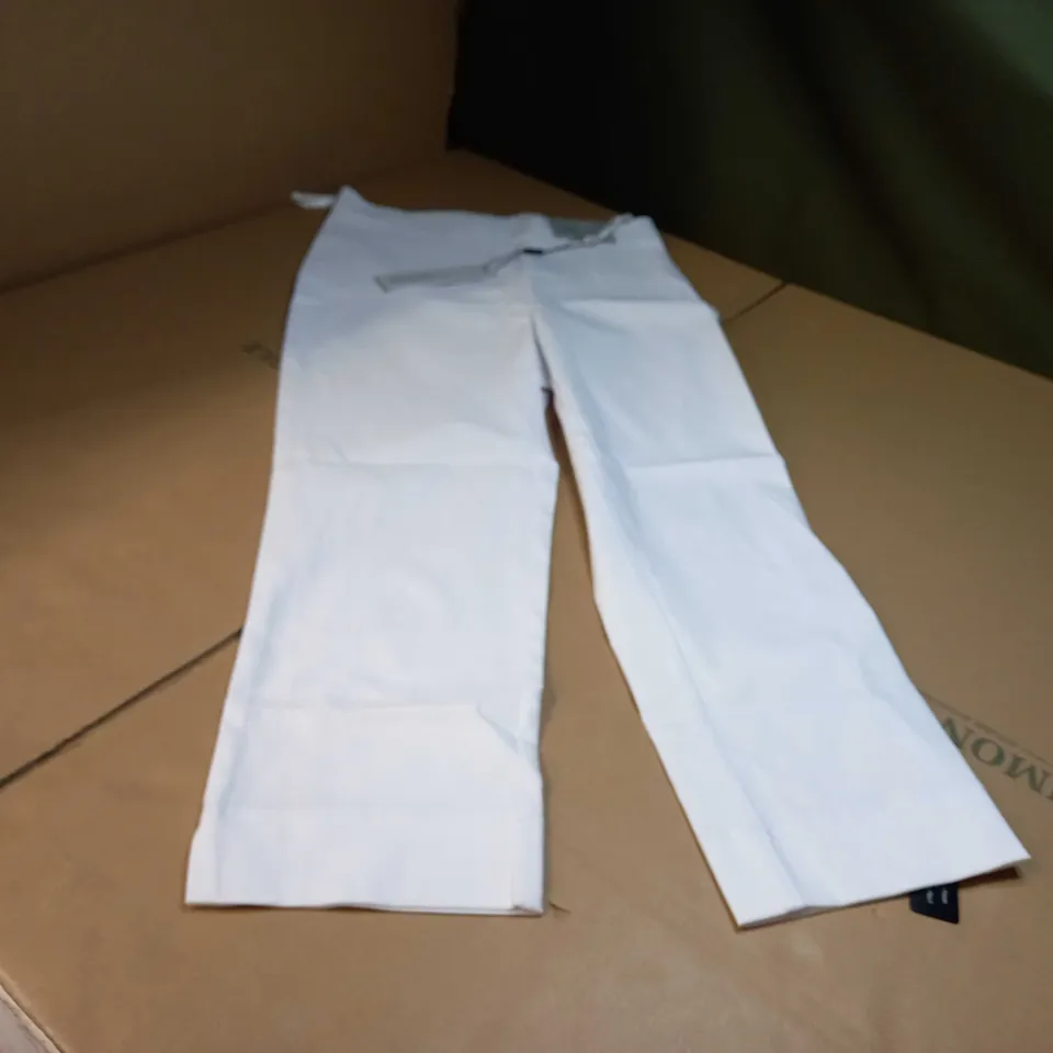 ROMAN WHITE CROPPED TROUSERS - SIZE 12