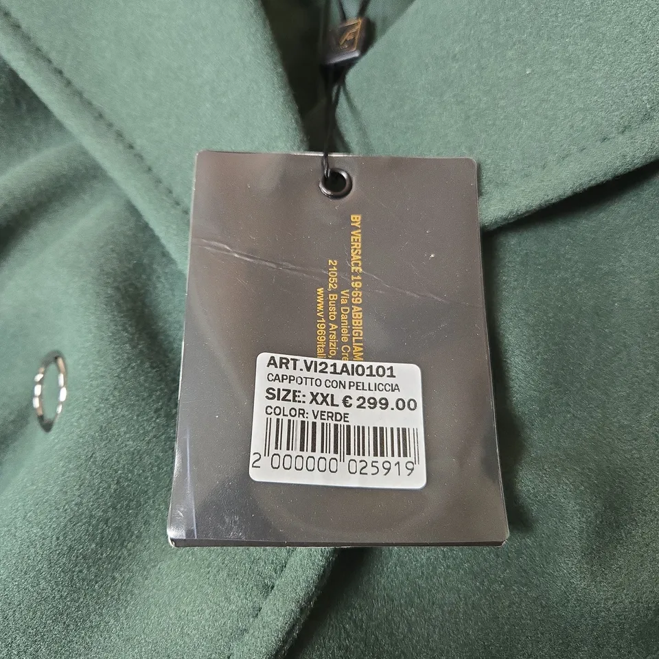 V 1969 ITALIA VERDE HOODED COAT XXL TAGGED