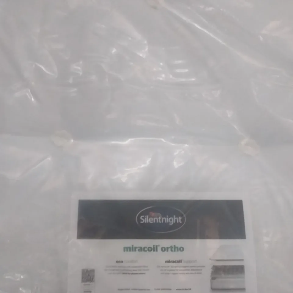 QUALITY BAGGED SILENTNIGHT ECO COMFORT MICROCOIL ORTHO 5FT KINGSIZED MATTRESS
