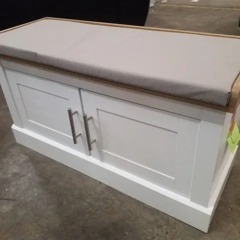 SUFY ANNAKAY SHOE STORAGE BENCH - WHITE