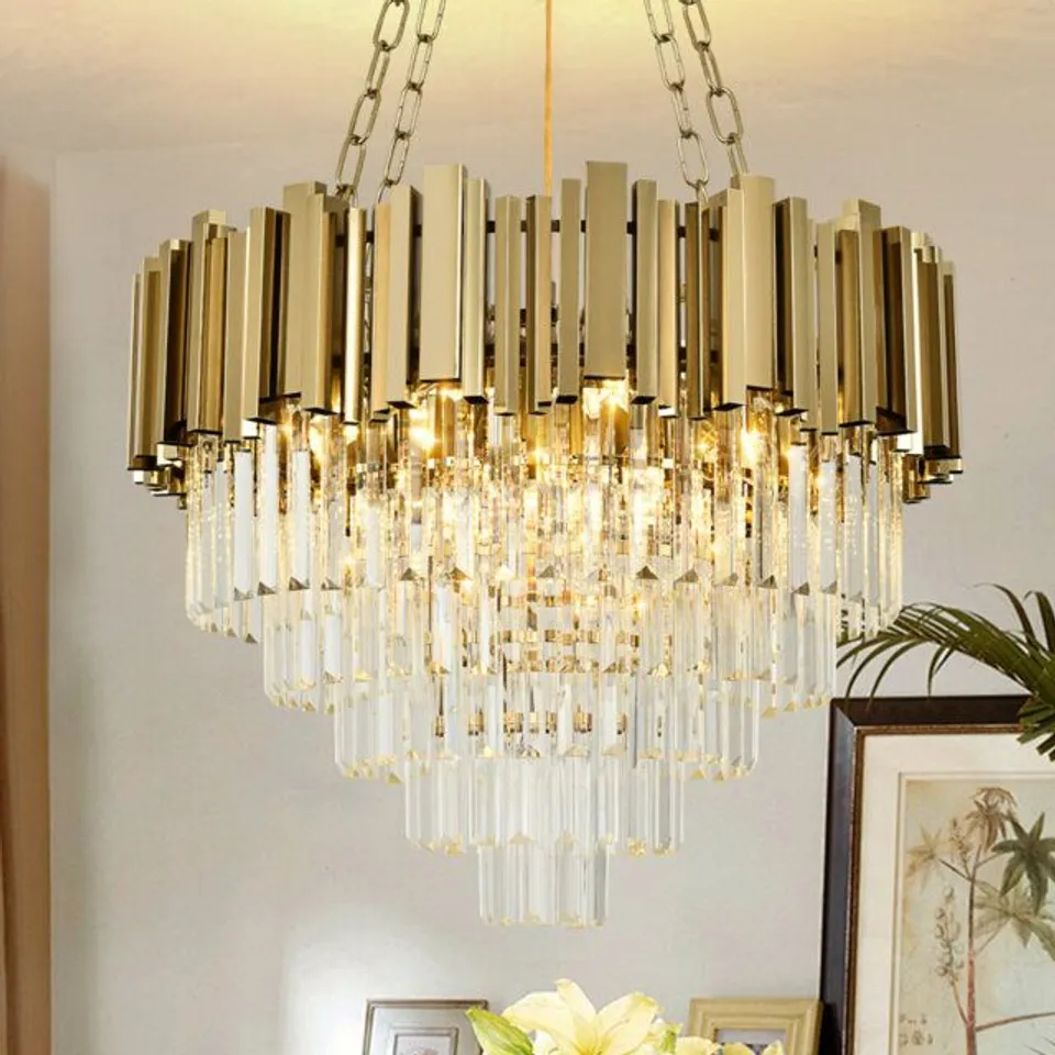 BOXED MALISE 8 - LIGHT CHANDELIER (1 BOX)