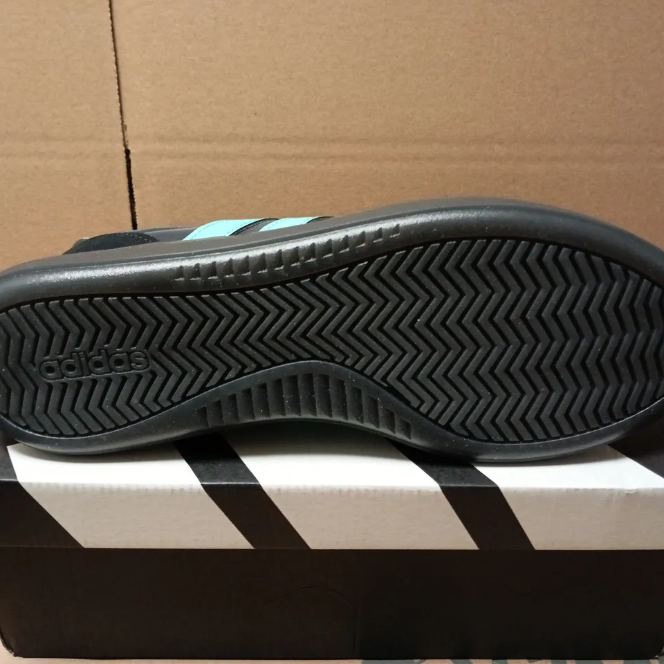 BOXED PAIR OF ADIDAS BARREDA DECODE MERCEDES TRAINERS IN GREY - UK 10