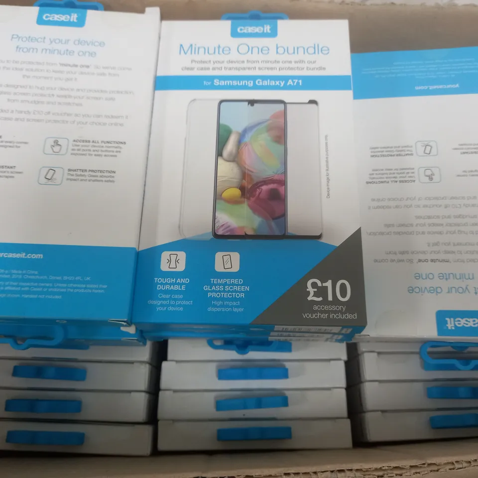 BOX OF APPROX 80 CASE IT MINUTE ONE BUNDLE FOR SAMSUNG GALAXY A71