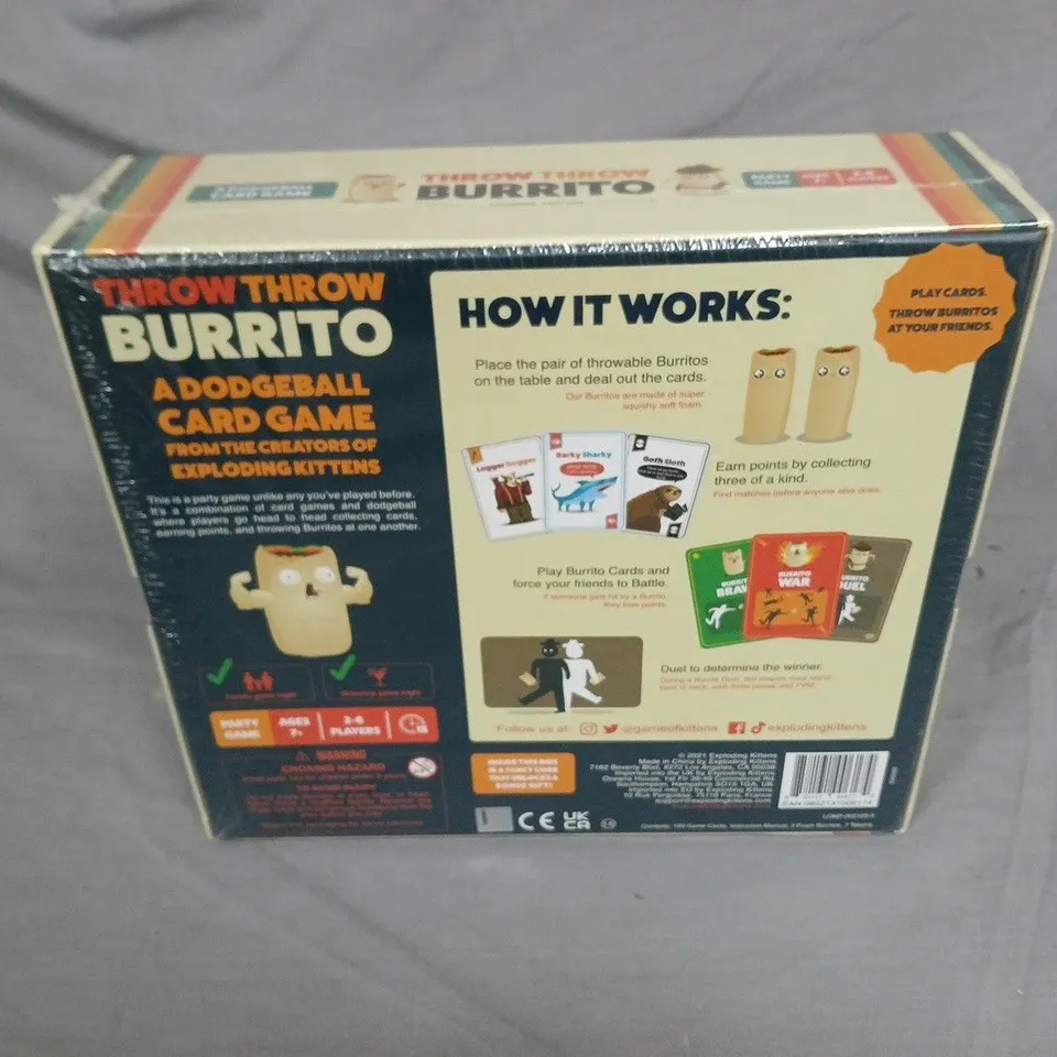 SEALED THROW THROW BURRITO DODGEBALL CARD GAME