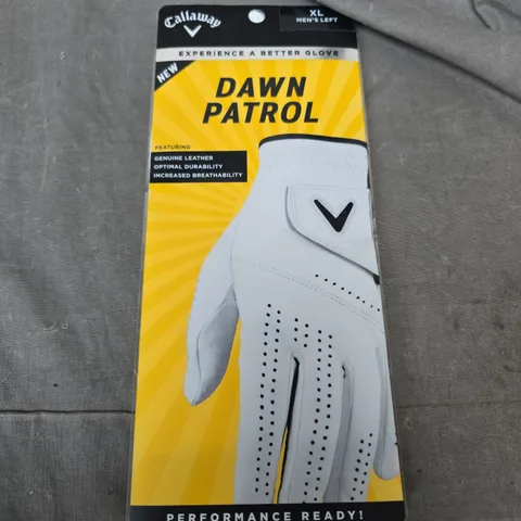 CALLAWAY DAWN PATROL LEFT HAND GOLF GLOVE SIZE XL 