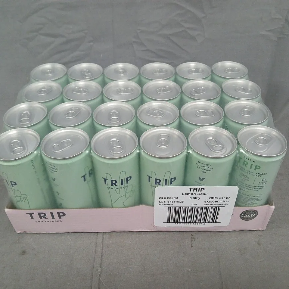 TRIP CBD INFUSED SPARKLING DRINK MULTIPACK (24 X 250ML CANS)
