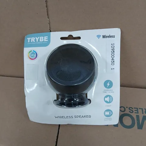 TRYBE WIRELESS SPEAKER – PORTABLE CARDED RETAIL PACK