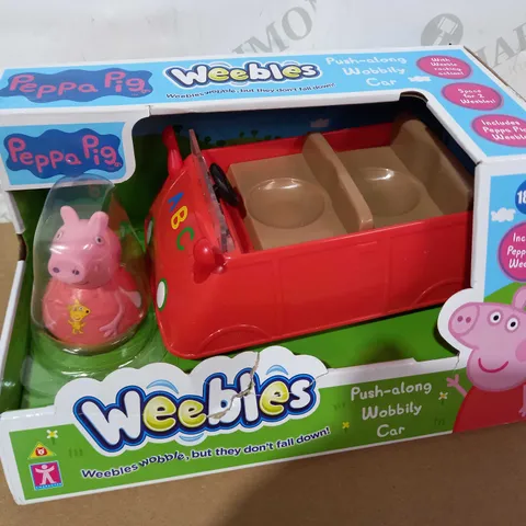 PEPPA PIG WEEBLES PUSH ALONG WOBBLY CAR