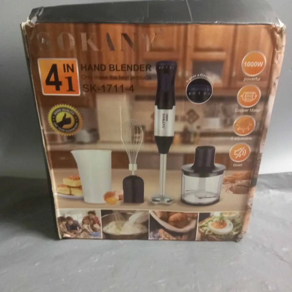 SOKANY 4 IN 1 HAND BLENDER SK-1711-4