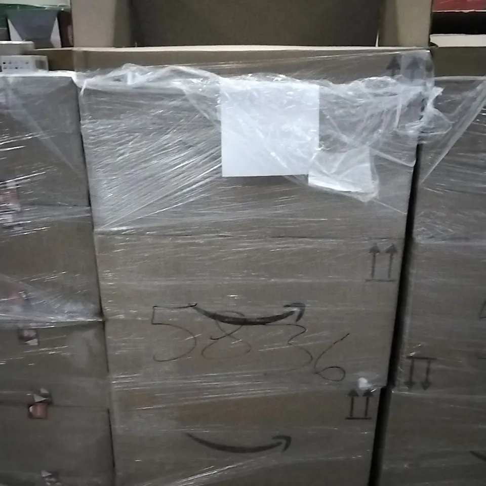 PALLET OF ASSORTED ITEMS INCLUDING PUMPKIN DECORATIONS, 2022/2023 CALENDAR, CRYSTAL HAIR REMOVER, 50PCS 10" ROUND PLATES, SHANKER GOLF BALLS, THERMAL VACUUM CARAFE