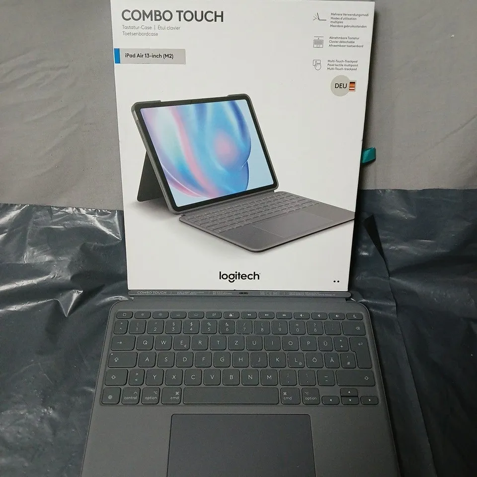 LOGITECH COMBO TOUCH KEYBOARD CASE FOR IPAD AIR (M2) – BOXED