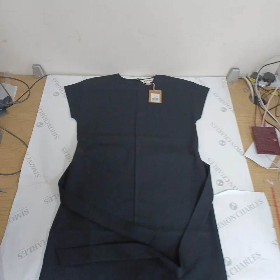 BODEN BLACK BELTED OCCASIONAL DRESS - 10R