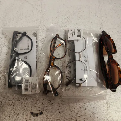 APPROXIMATELY 10 ASSORTED PAIRS OF GLASSES TO INCLUDE MARCHON, LONGCHAMP, ETC