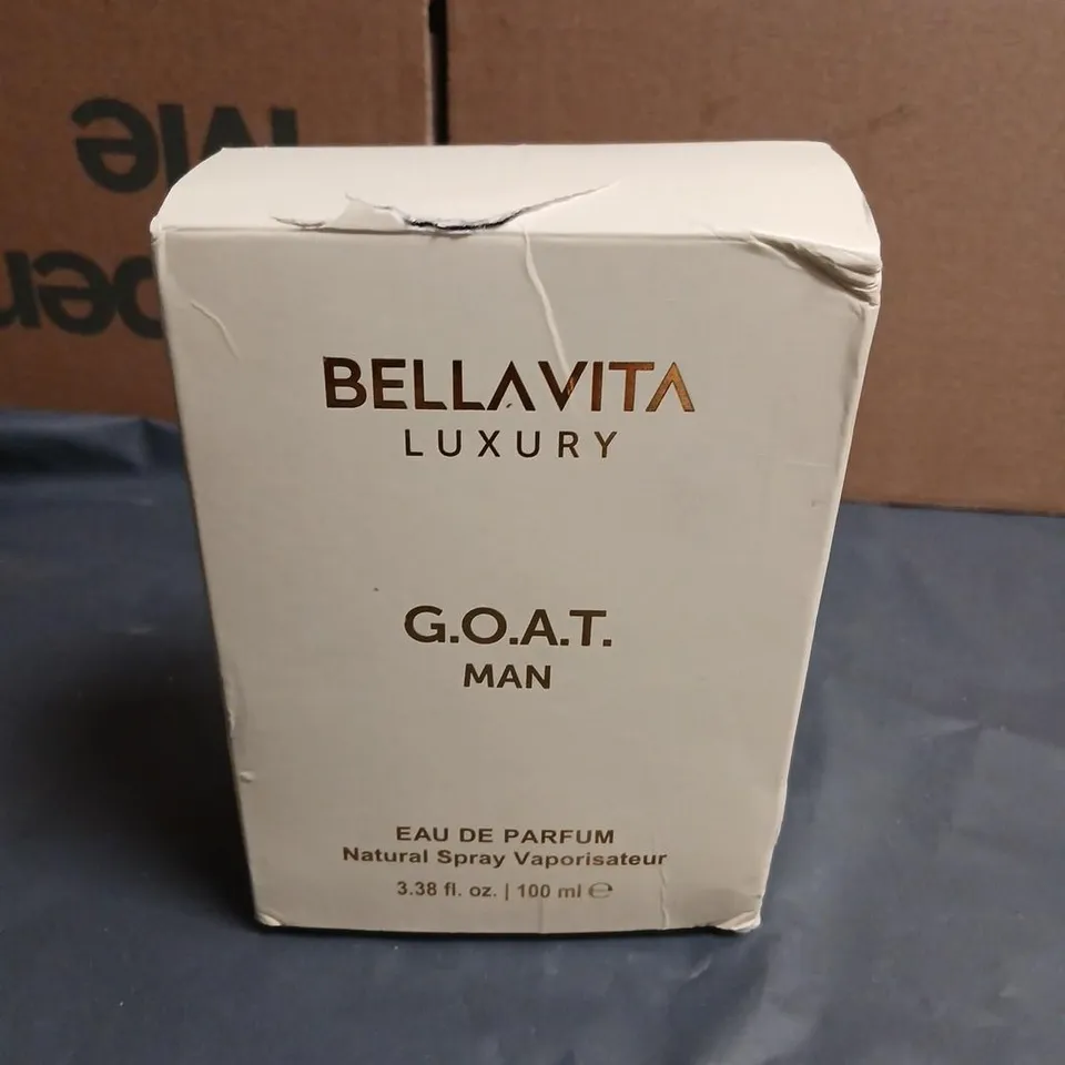 BOXED AND SEALED BELLAVITA LUXURY G.O.A.T. MAN EAU DE PARFUM 100ML
