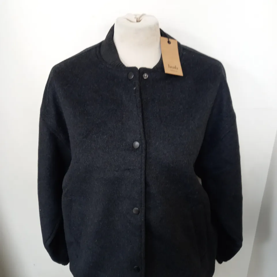 HUSH LOTTIE WOOL BOMBER JACKET SIZE 8