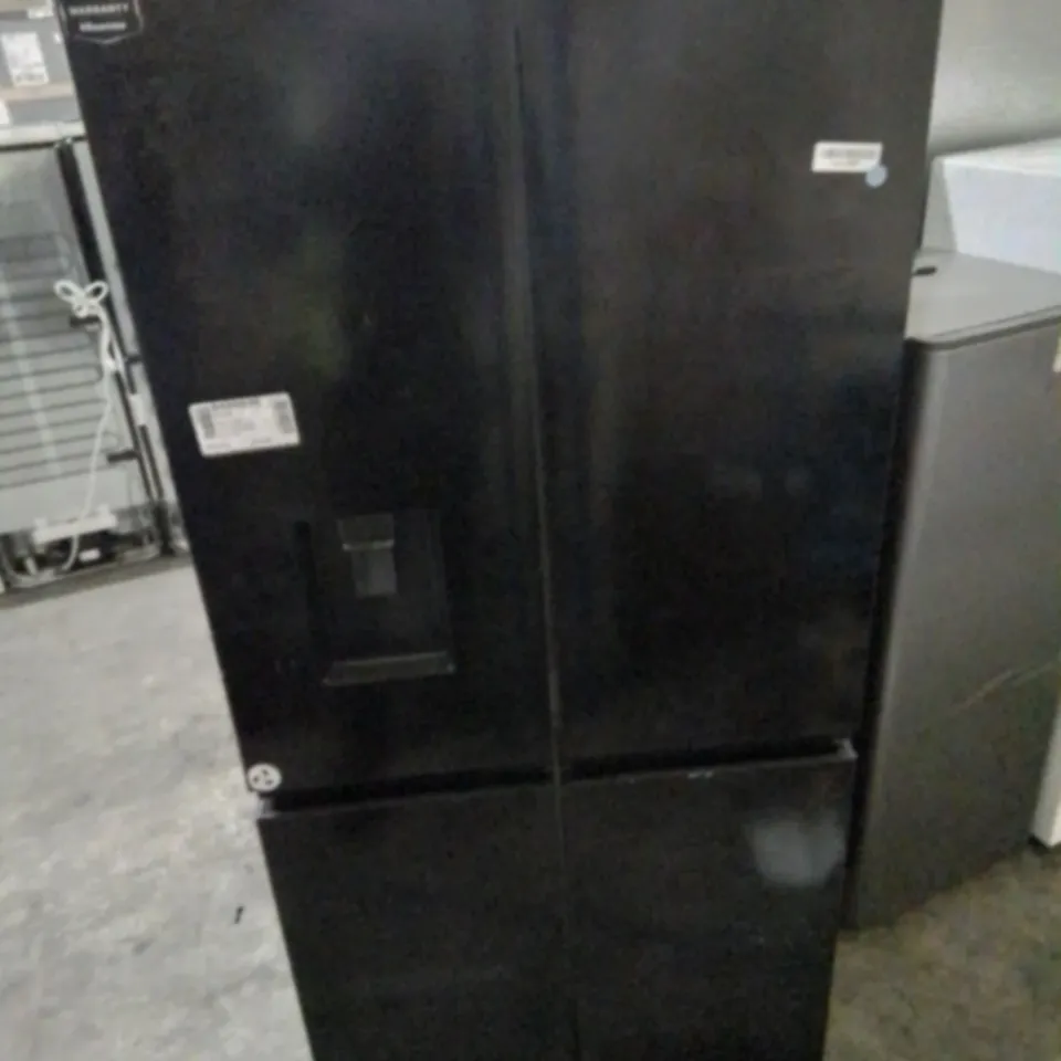 HISENSE RQ560N4WBF FREESTANDING CROSS DOOR FRIDGE FREEZER IN BLACK- COLLECTION ONLY 