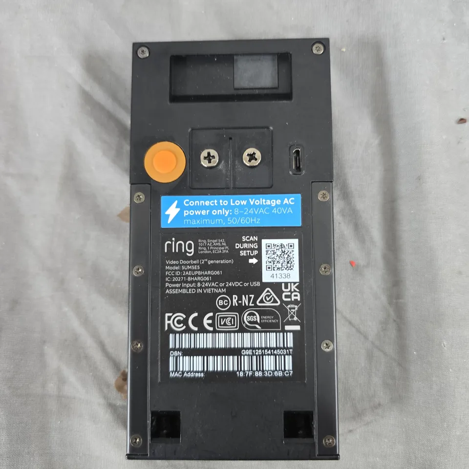 RING VIDEO DOORBELL (2ND GENERATION)