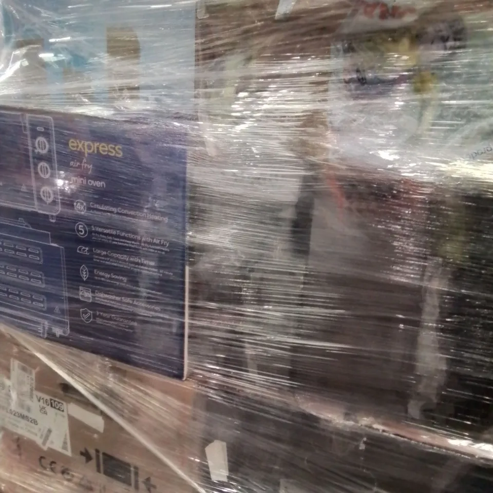 PALLET OF APPROXIMATELY 16 UNPROCESSED RAW RETURN HOUSEHOLD AND ELECTRICAL GOODS TO INCLUDE;