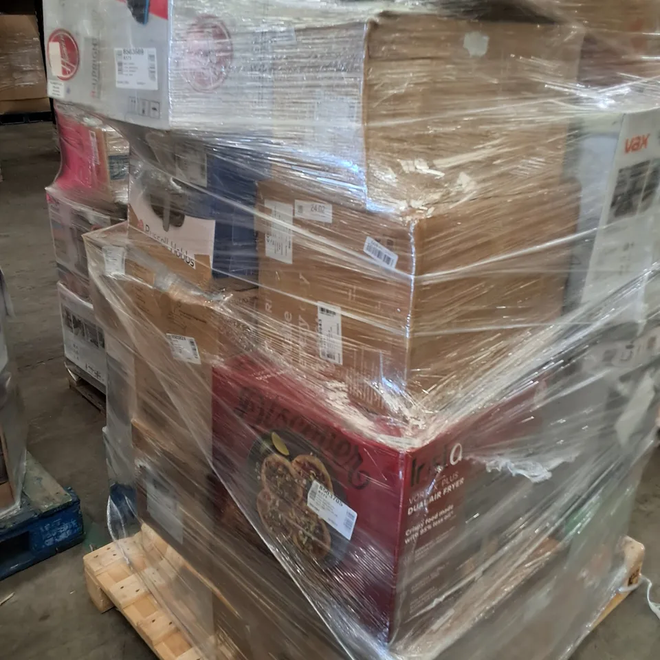 PALLET OF APPROXIMATELY 25 UNPROCESSED RAW RETURN HOUSEHOLD AND ELECTRICAL GOODS TO INCLUDE;