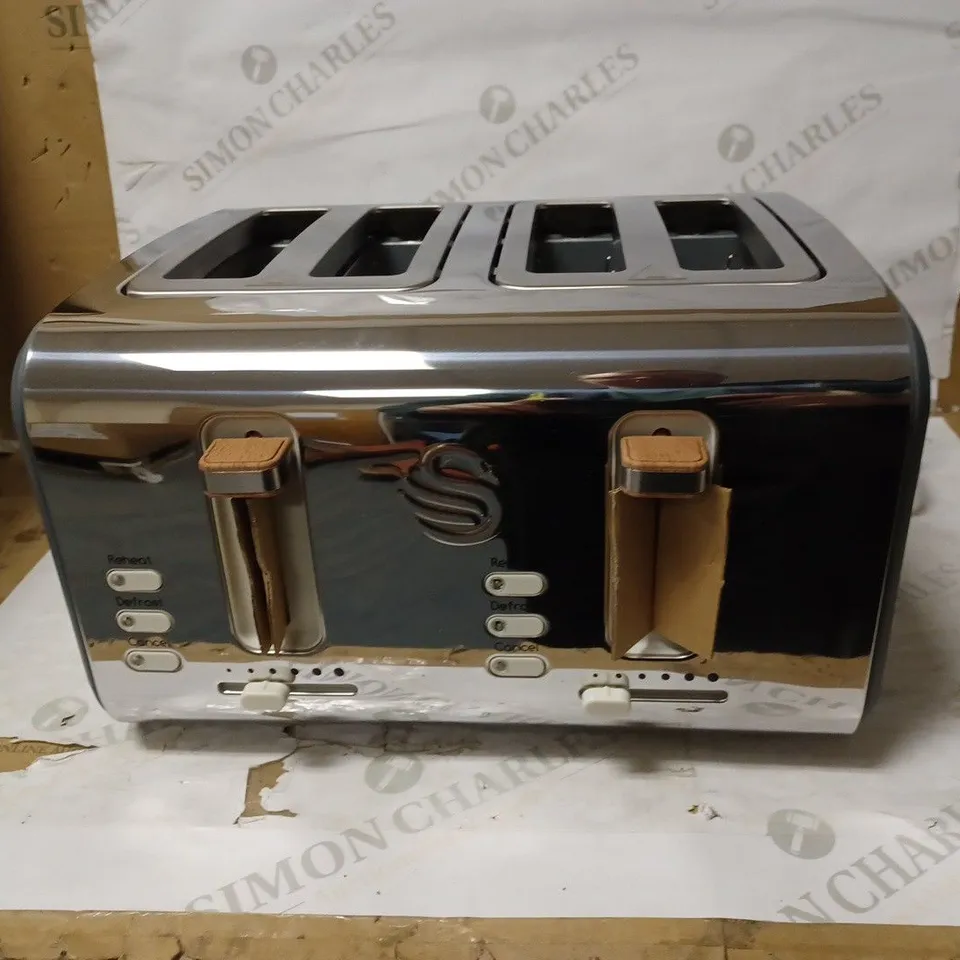 SWAN NORDIC 4-SLICE TOASTER - GREY