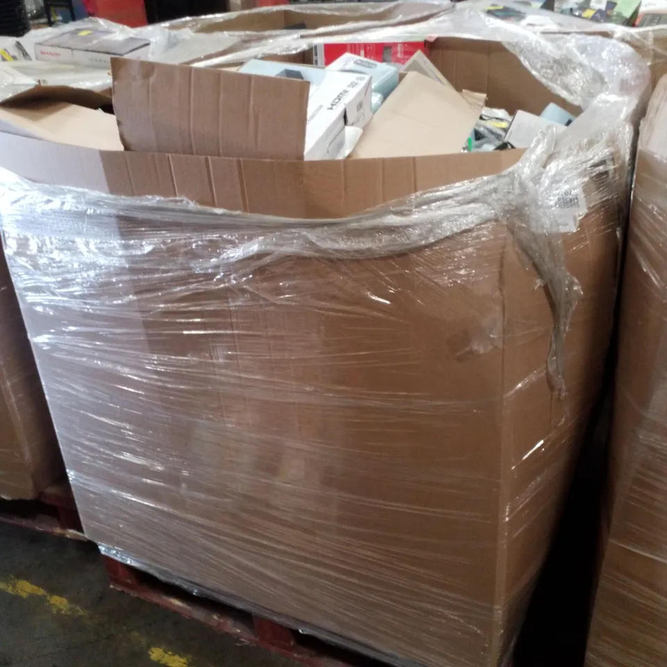 PALLET CONTAINING ASSORTED ELECTRICAL PRODUCTS INCLUDING MESH WIFI EXTENDER, HEADPHONES, SPEAKERS, PRINTERS 