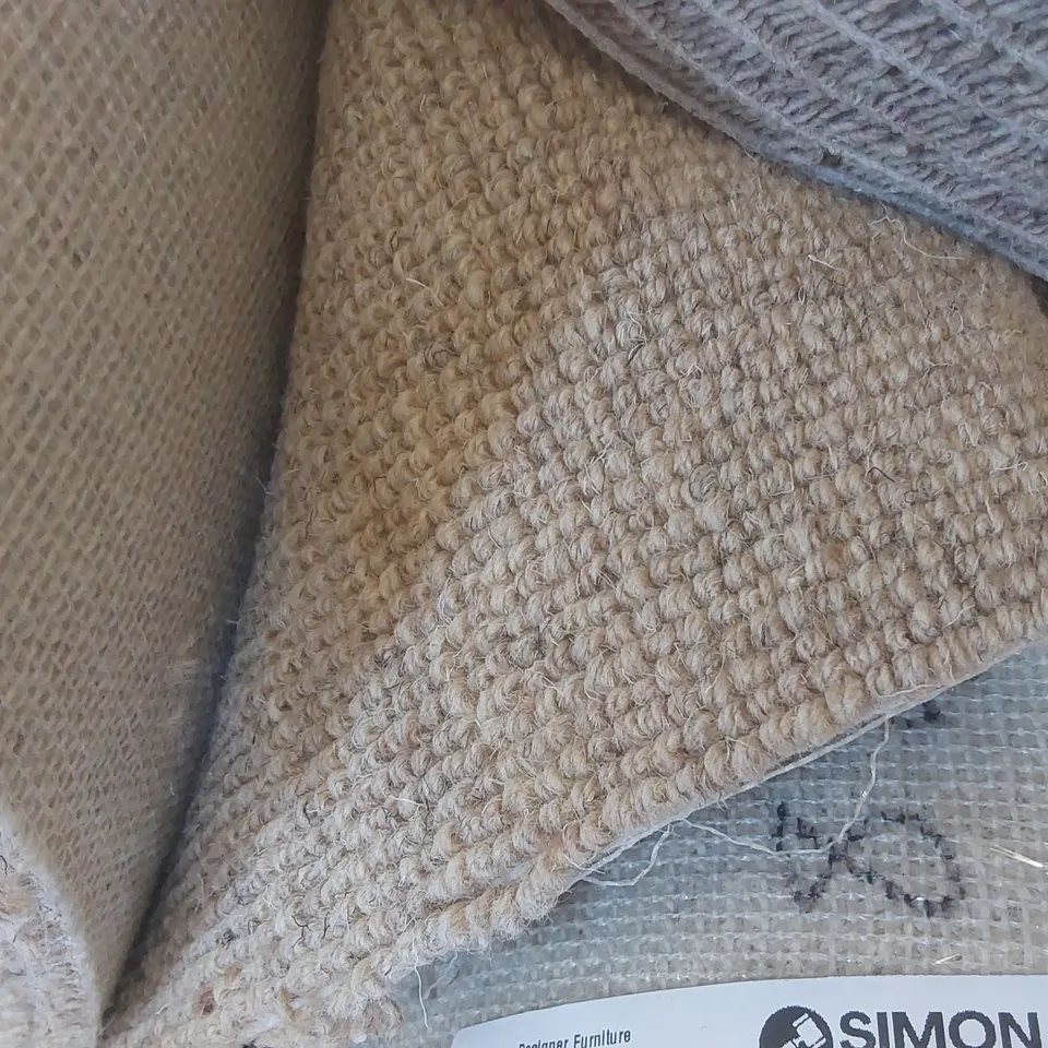 ROLL OF QUALITY RARE BREEDS LOOP HEMP CARPET - APPROXIMATELY 4 x 16m
