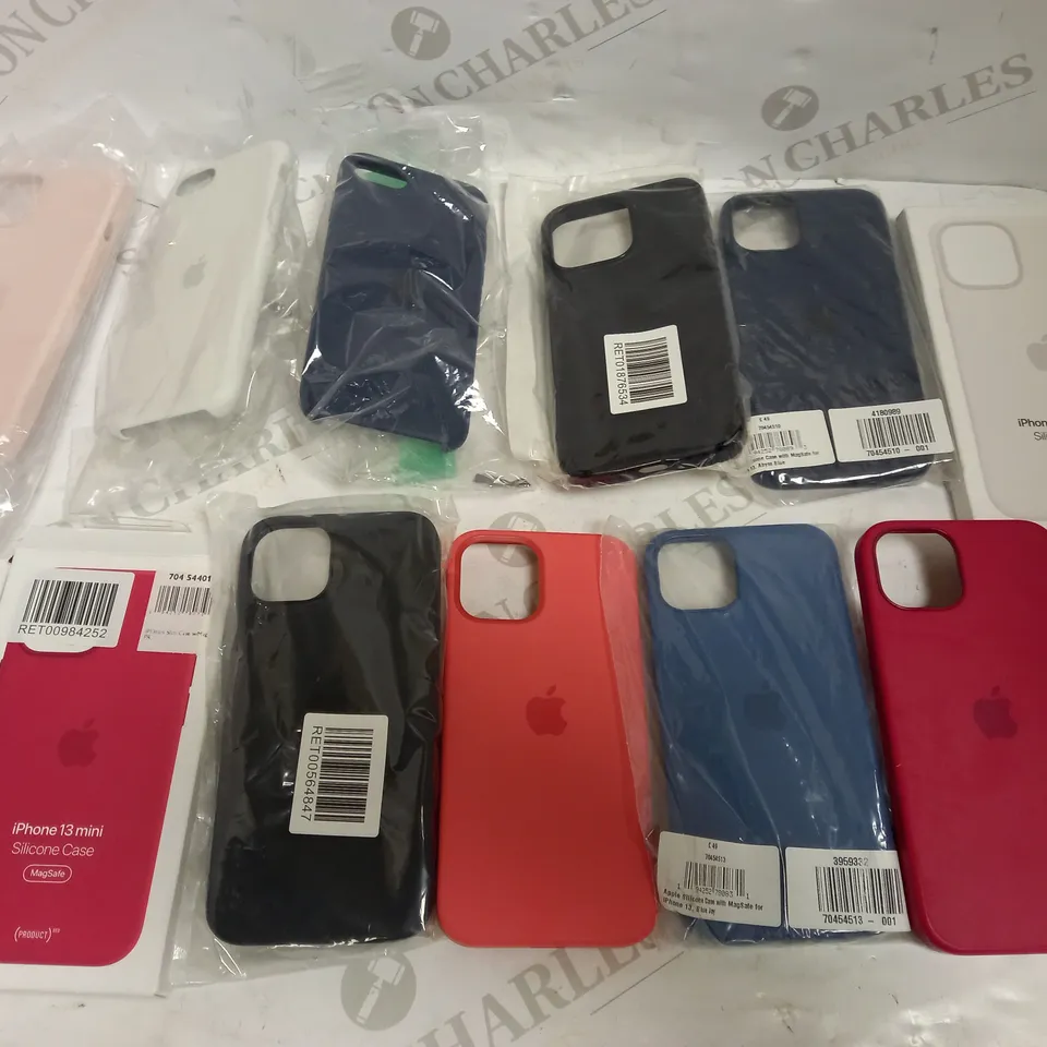 LOT OF APPROXIMATELY 15 APPLE IPHONE CASES 