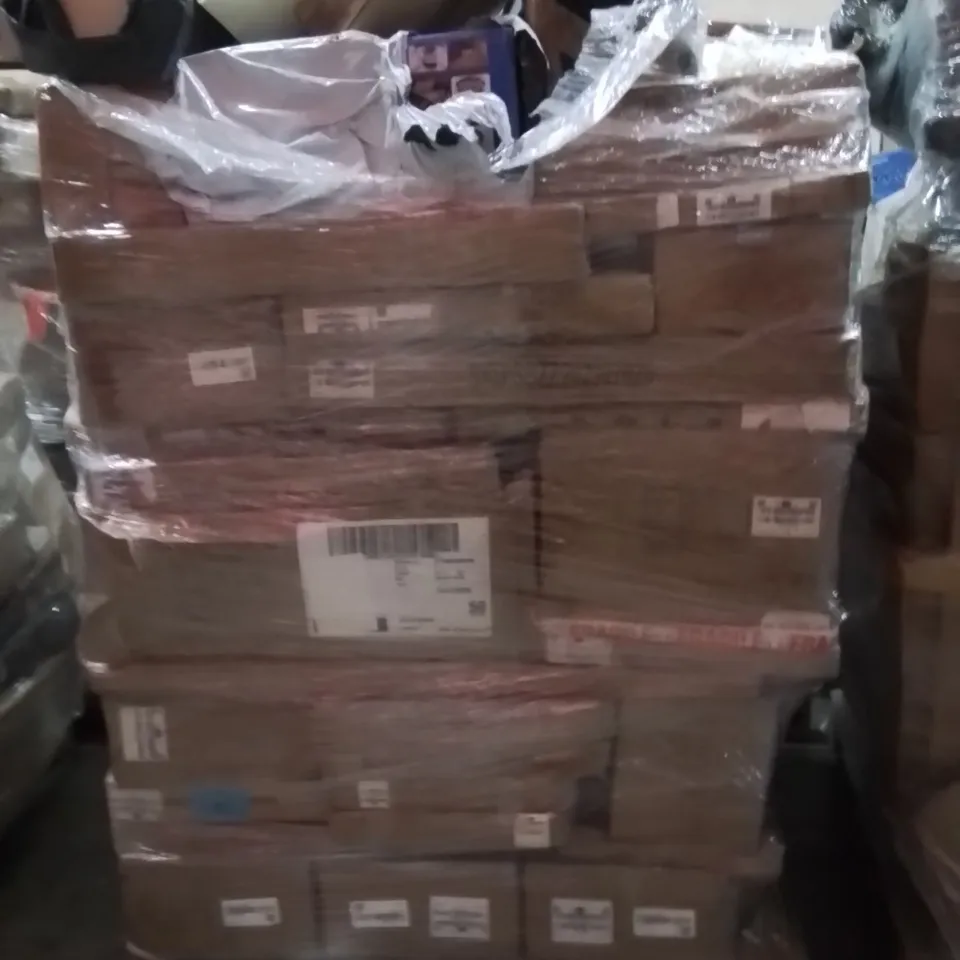 PALLET OF ASSORTED HOUSEHOLD GOODS AND PRODUCTS TO INCLUDE;BABYDOLL,BREAKFAST MAKER,MEAT GRINDER 