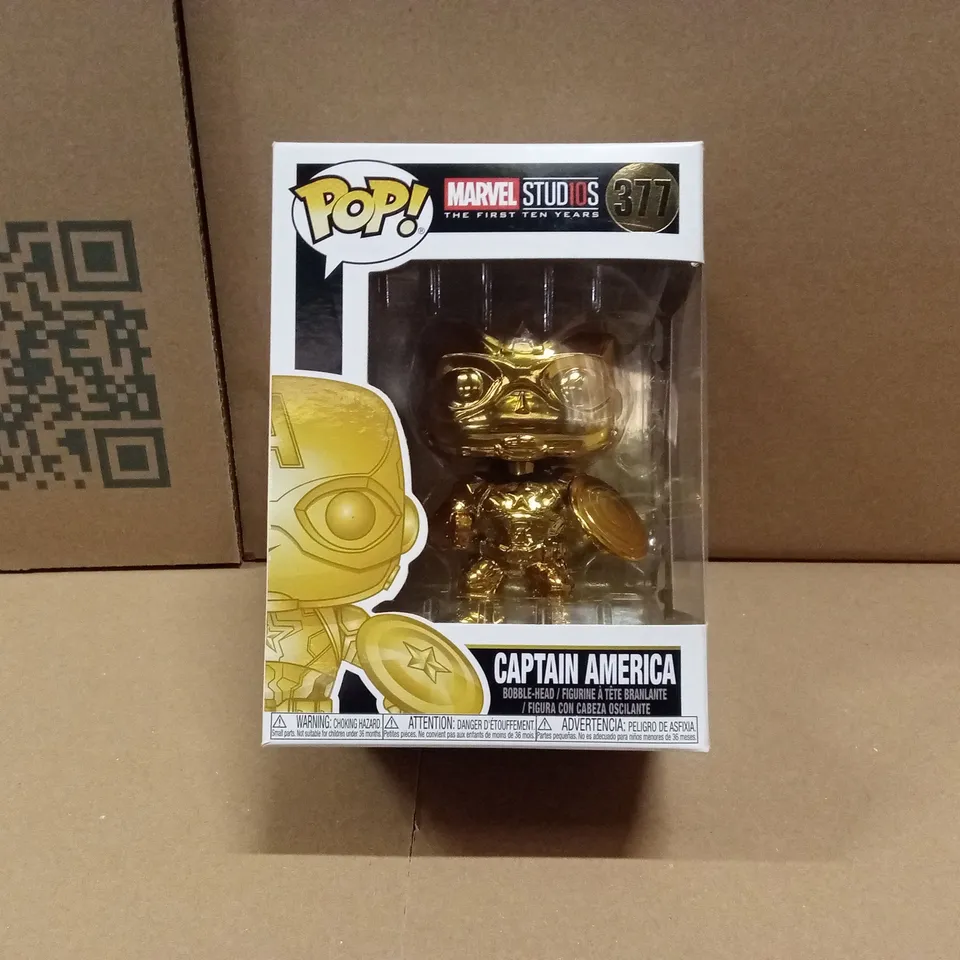 BOXED FUNKO POP MARVEL STUDIOS 377 CAPTAIN AMERICA 