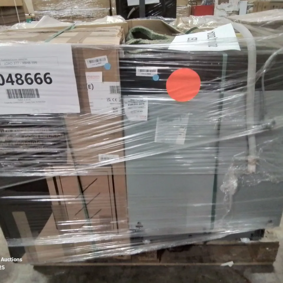 PALLET OF APPROXIMATELY 4 UNPROCESSED RAW RETURN WHITE GOODS TO INCLUDE;