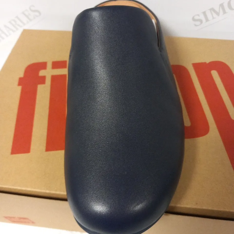 BOXED FITFLOP CHRISSIE II HAUS LEATHER SLIPPERS SIZE EU 38