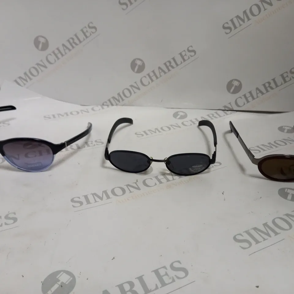 BOX OF APPROX 5 PAIRS OF ASSORTED SUNGLASSES TO INCLUDE VOGART 1383I. VOGART 2412I, VOGART 2467I.