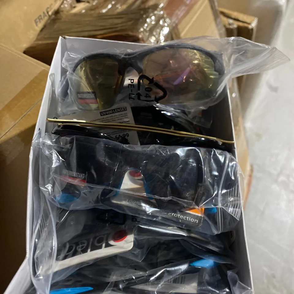 8 BOXES OF 12 BRAND NEW PAIRS OF SUNGLASSES (96 TOTAL)