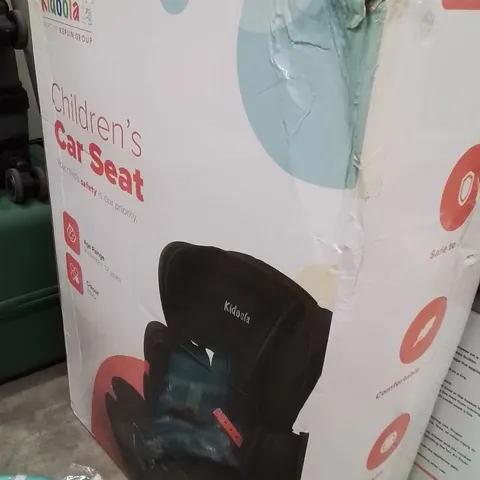 BOXED KIDOOLA CHILDREN'S CAR SEAT BLACK 